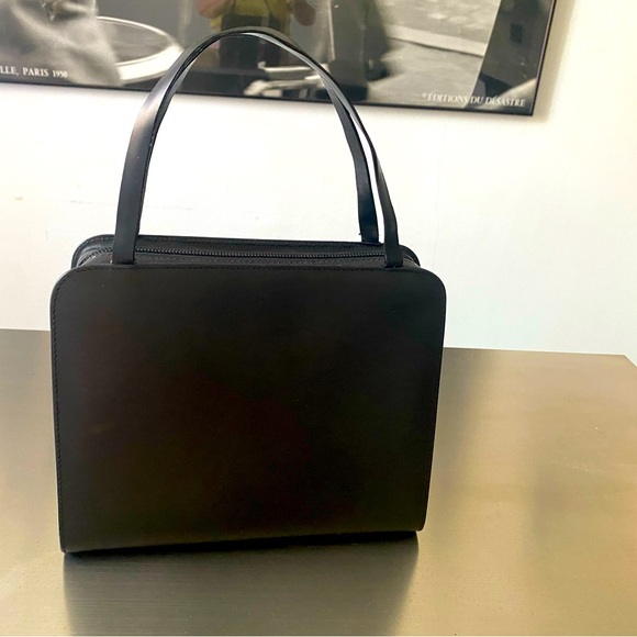 GUCCI SMALL BAG WITH G PLASTIC LOGO, size: 9” wide, 8 tall, 2.5 deep - Picture 2 of 6